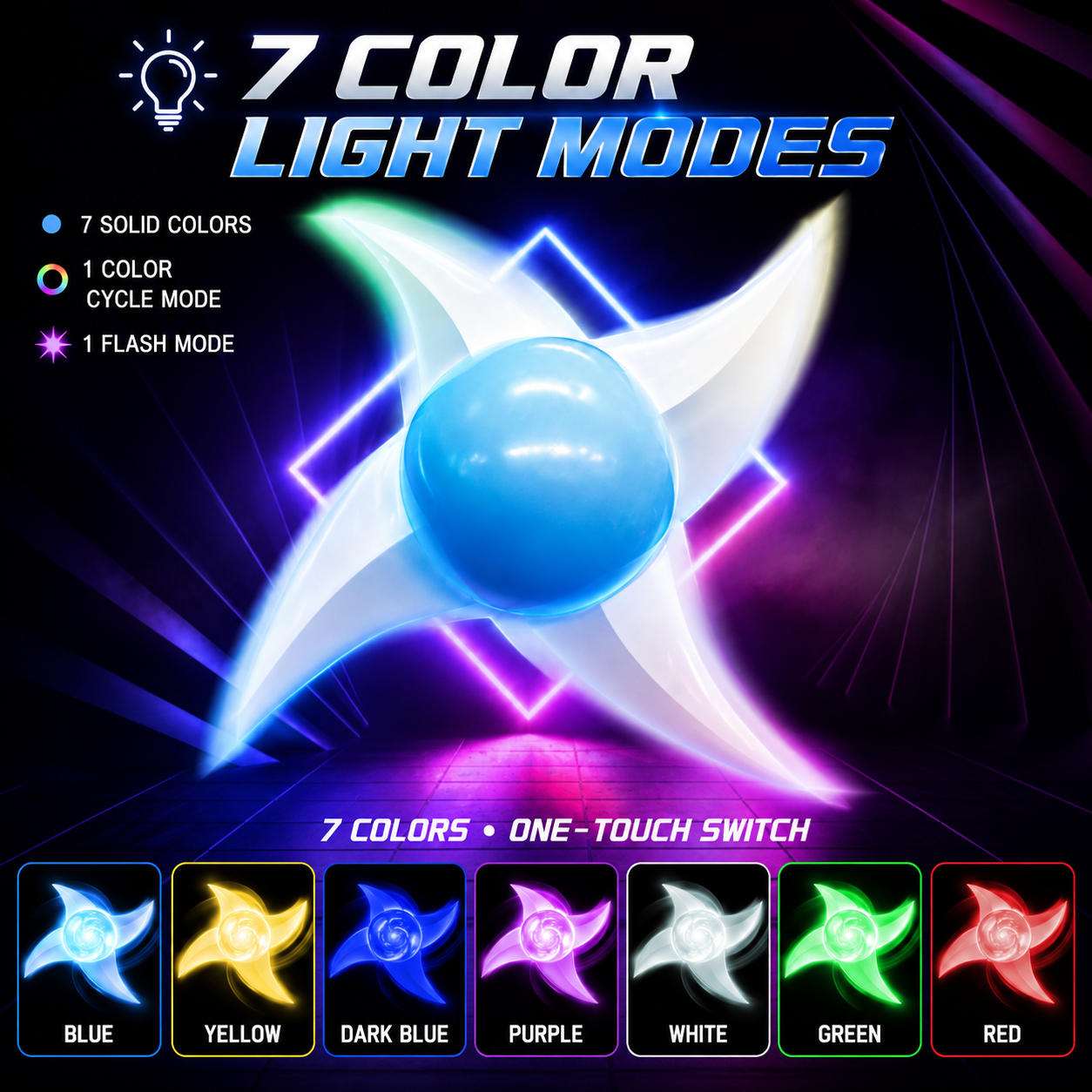 Naruto Inspired Spinning LED Lamp – Ultimate Anime Fan Gift