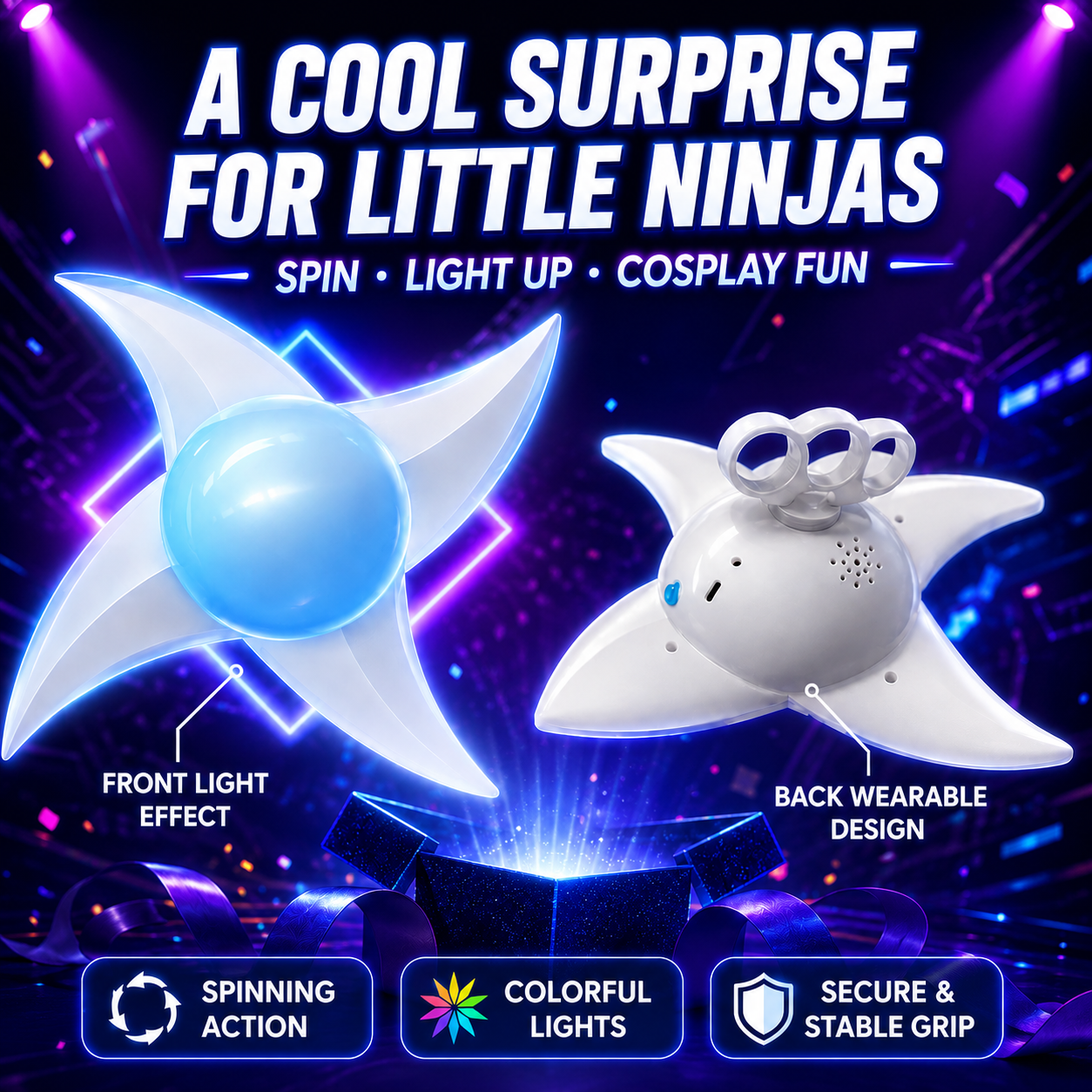 Naruto Inspired Spinning LED Lamp – Ultimate Anime Fan Gift